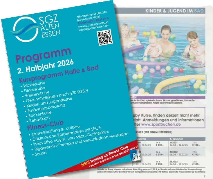Unser aktuelles Kursprogramm, Halle und Bad, Fitness-Club
